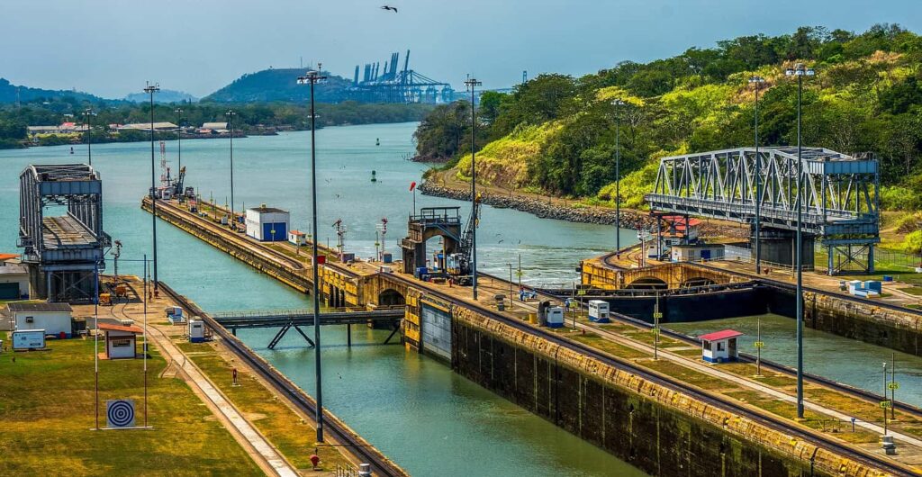 Esclusas de Miraflores en el Canal de Panamá
